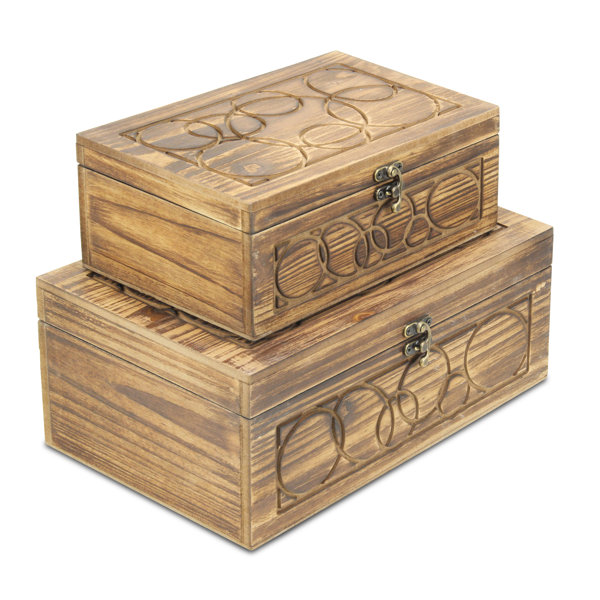 Cheungs 2 Piece Decorative Box Set Wayfair